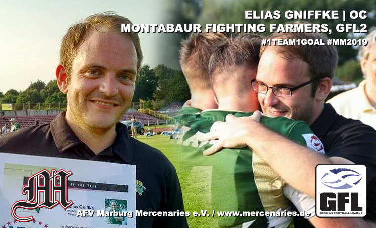 Elias Gniffke wird neuer Offense Coordinator der Marburg Mercenaries