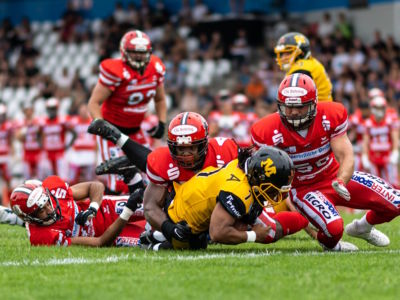 Mercenaries empfangen zum Sparkassen Gameday die Munich Cowboys