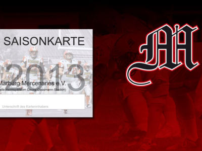 Saisonkarten 2013 – Das Weihnachtsgeschenk für Fans des Marburger Footballs